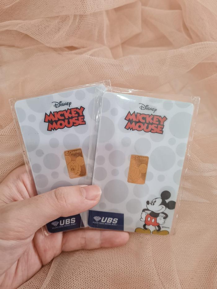 2 GRAM LM LOGAM MULIA EMAS UBS DISNEY MICKEY MOUSE CERTIFICATE SERTI