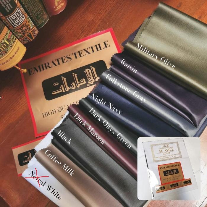 50CM AL ASIIL BAHAN GAMIS PRIA KAIN THOBE IMPOR POLOS EMIRATES TEXTILE
