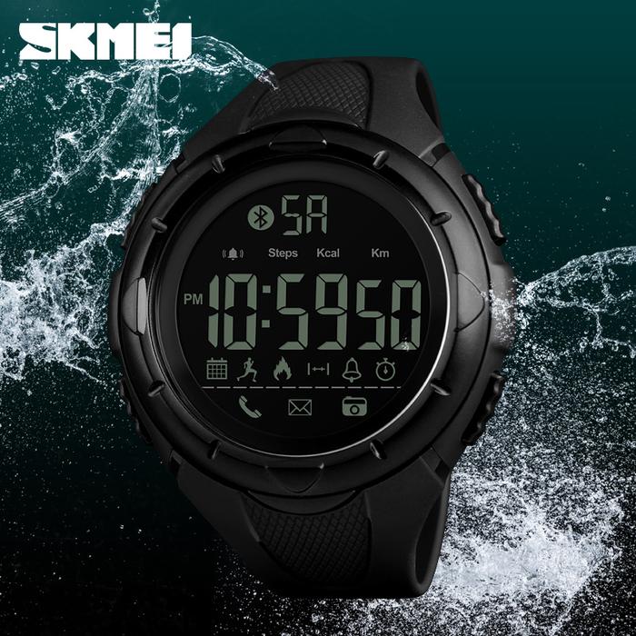 Jam Tangan Sporty SmartWatch Bluetooth SKMEI Android
