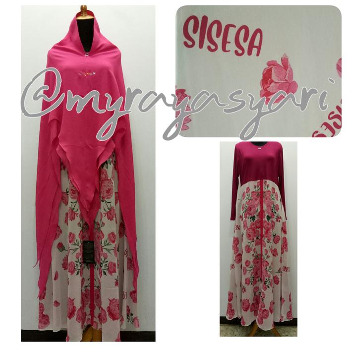 Dress muslim sisesa basirah misty grey red