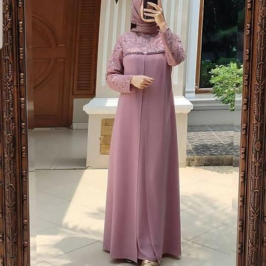 Baju Pesta Maxy Polos Aulia