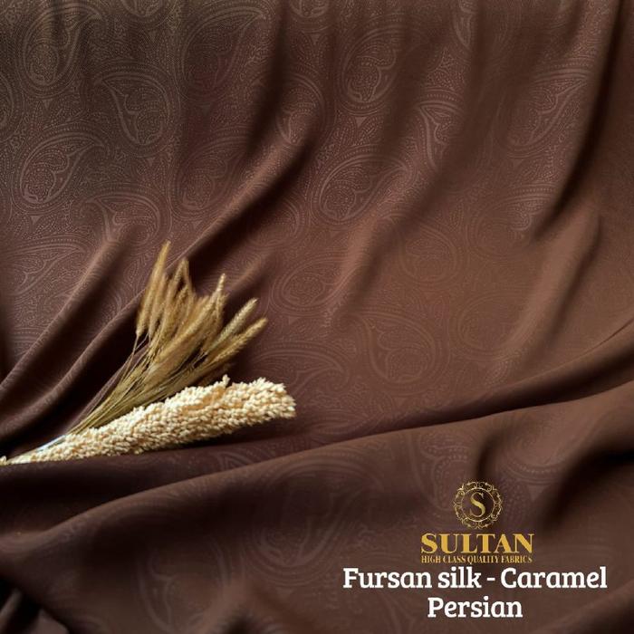 KAIN ABAYA SULTAN FURSAN SILK / FURUSIYAH SILK EMBOSS PERSIAN