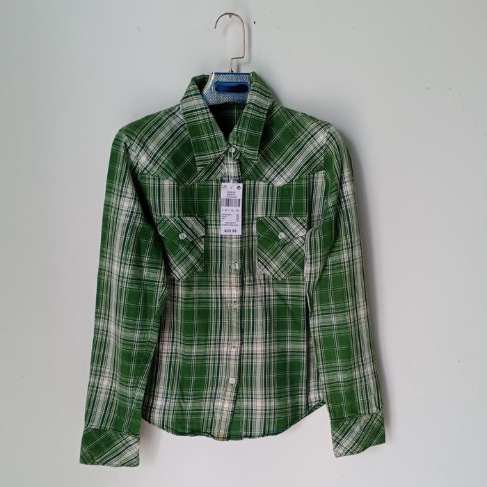 Colza/Kemeja Flanel wanita second/Kemeja Flanel wanita Kekinian import
