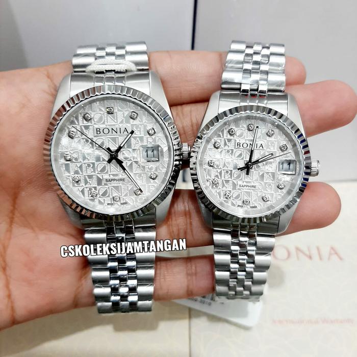 JAM TANGAN COUPLE BONIA BNB10550-1316 & BNB10550-3316 SAPPHIRE ORIGINA