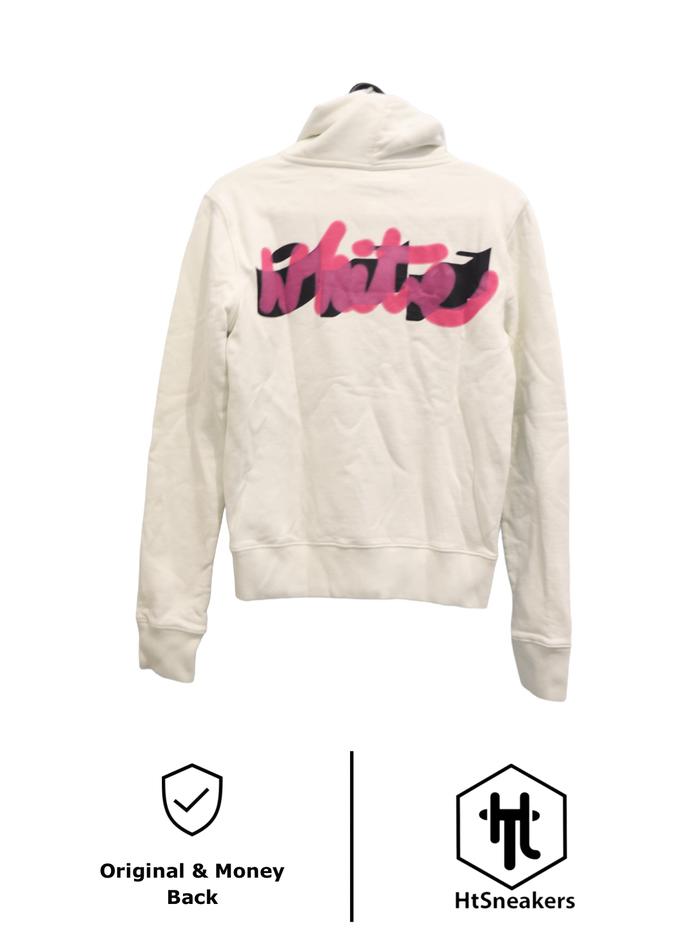 Off White Clover Spray Hoodie 100% Original