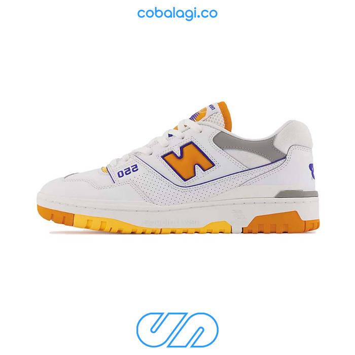 New Balance 550 White Vibrant Orange 100% Authentic Original NB 550