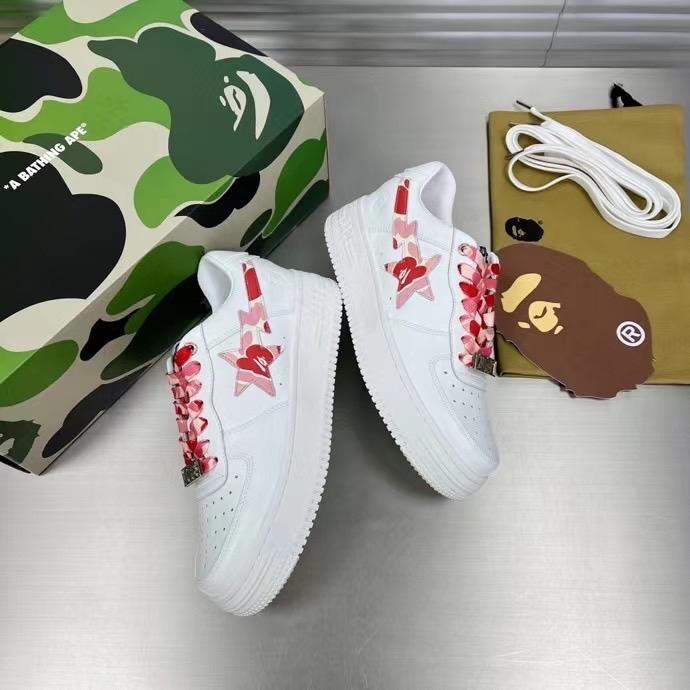 A Bathing Ape Bape Sta Camo White Red