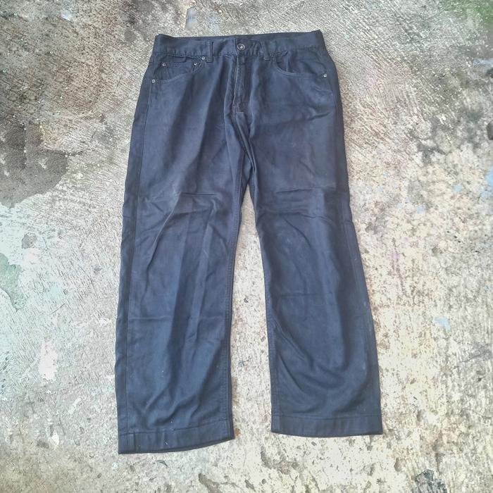 Celana Chino / bahan / trousers second thrift semi selvedge