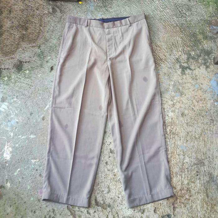 Celana Trousers / bahan / chino second thrift brown