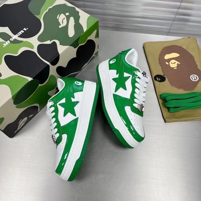 A Bathing Ape Bape Sta Low Green