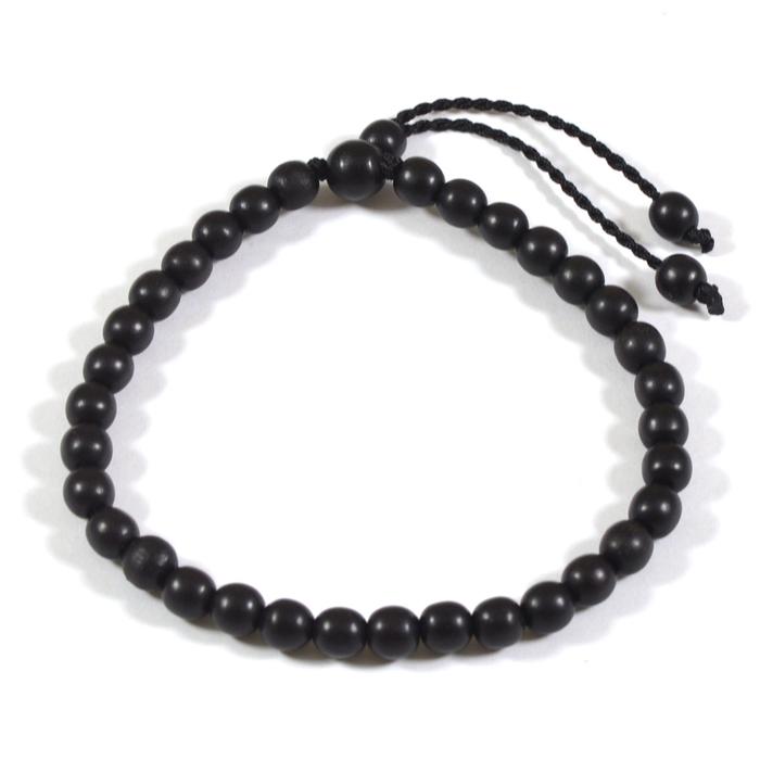 Indah craft-Gelang Tasbih Kayu Hitam Kayu Arang Kalimantan