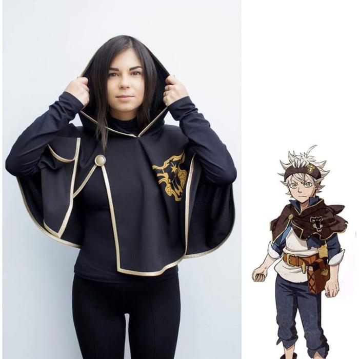 JUBAH ANIME BLACK CLOVER JUBAH ASTA COSPLAYER