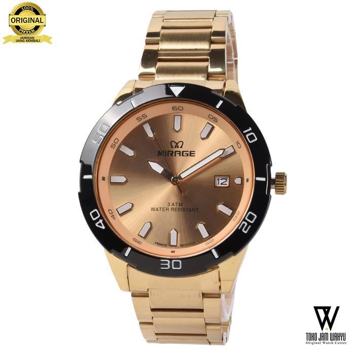 Mirage 8758M-C Jam Tangan Pria - Gold
