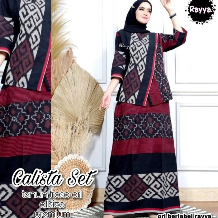 Setelan Rok Batik Tenun Calista Set Cen