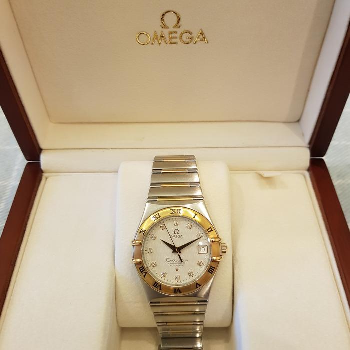 Jam Tangan Omega Constellation - Steel 18K Gold - Men Automatic Watch