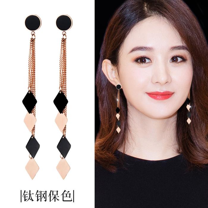 Anting panjang bvl/anting titanium/anting titanium panjang anti karat