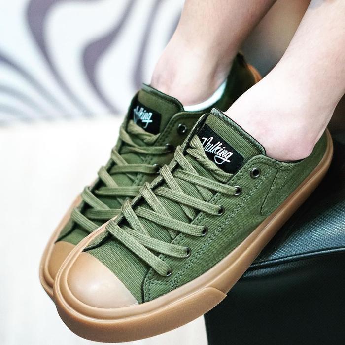 SEPATU SNEAKER CEWEK ORIGINAL VULKING PAMOR ARMY RAJINSTORE x VULKING