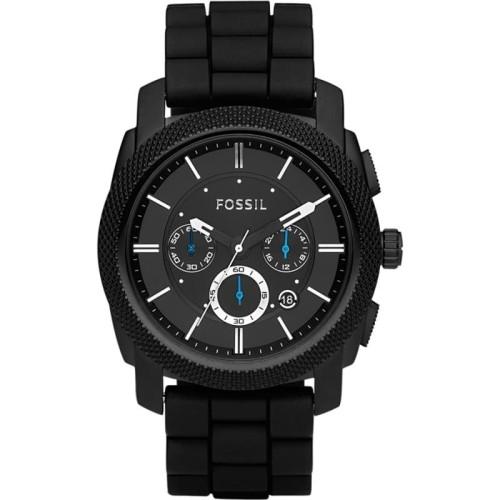 FS4487 Machine Chronograph Black Silicone Strap