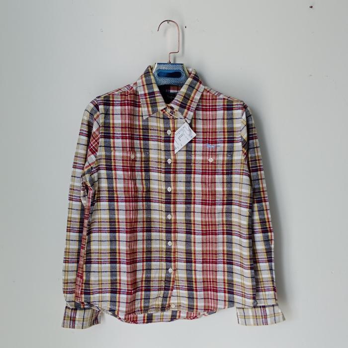 Labrador Retriever/Kemeja Flanel wanita Kekinian Second Import