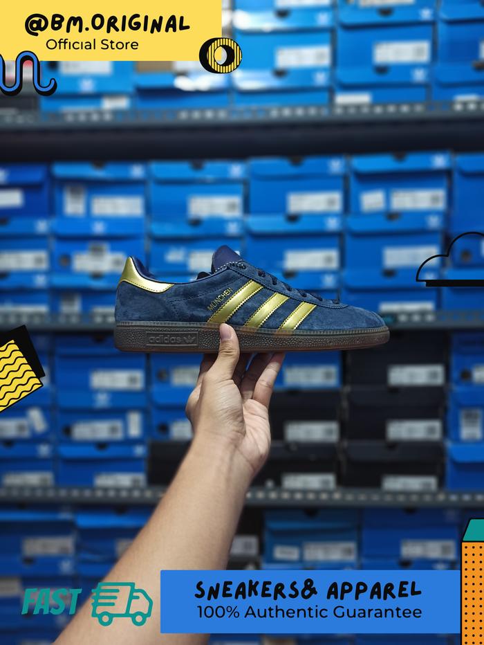 Adidas Munchen SPEZIAL Collegiate Navy Gold ORIGINAL AF5434