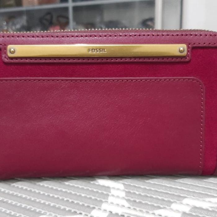 Dompet Fossil Liza medium Magenta