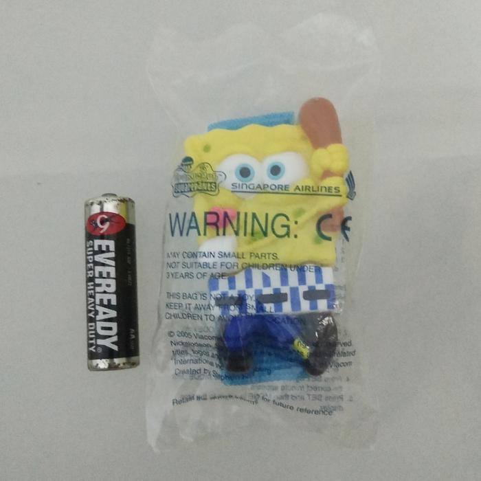 Strap atau Gelang Spongebob dari Singapore Airlines