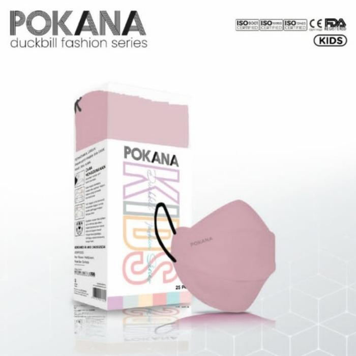Pokana Kids Duckbill Fashion Series 25s ~ Masker Anak Pokana