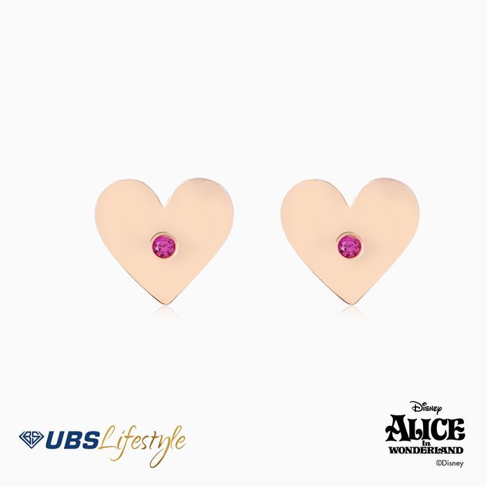 Anting Tusuk Alice in Wonderland UBS emas asli original giwang dewasa