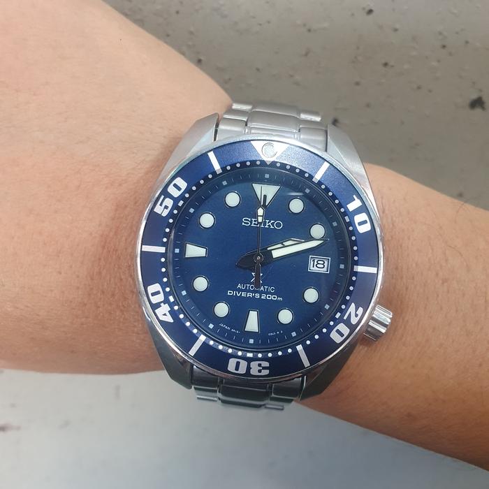 seiko sumo blue driver 200 original bekas