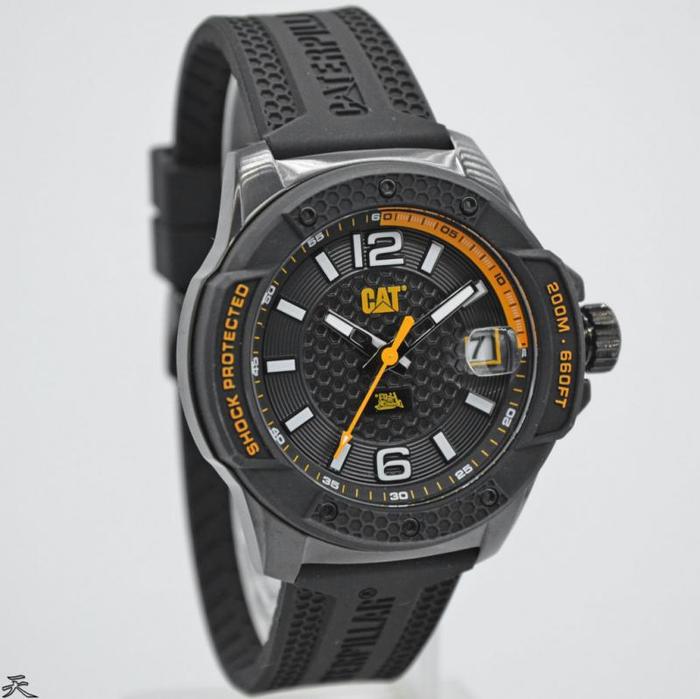 CATERPILLAR SJ,161,21,137 - Jam Tangan Pria Analog ORIGINAL - Rubber