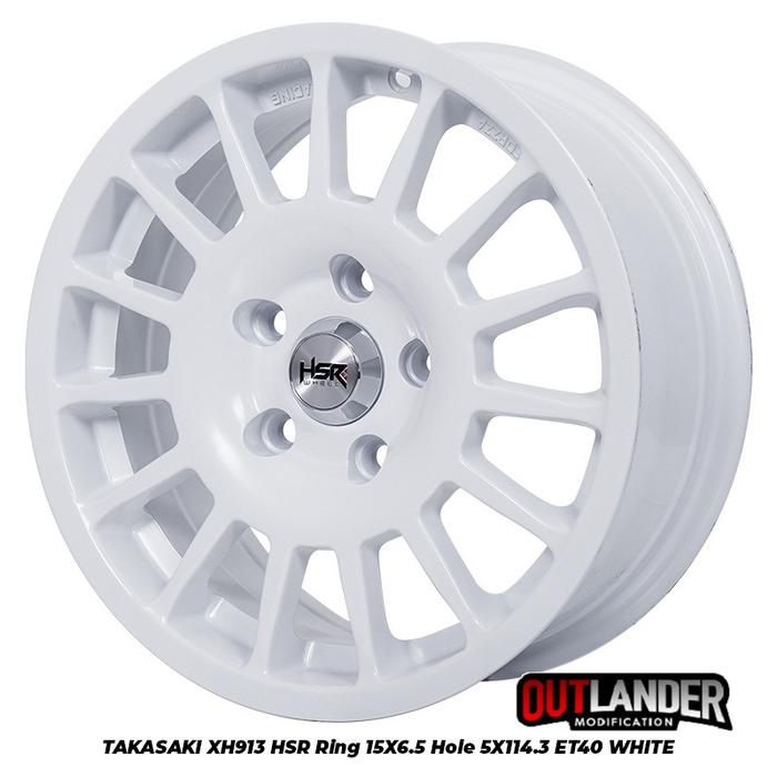 Pelek Racing Ertiga Granmax Ring 15 Hsr Takasaki Warna Putih Ring 15