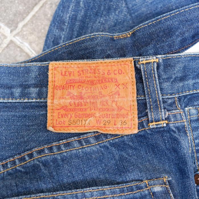 lev!s 501 Big E LVC selvedge denim S501XX 44501 button 555 Valencia