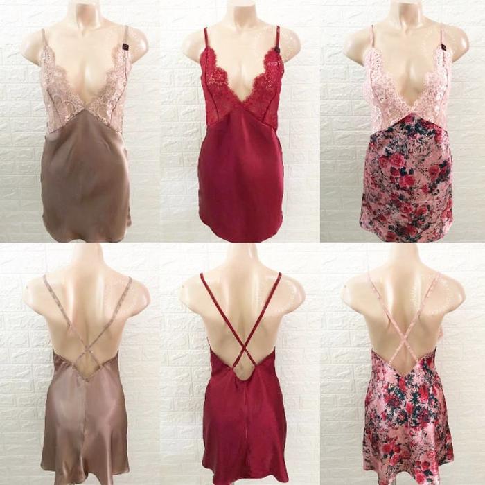 La Senza Chemise Satin Lingerie Wanita Size L 11195892