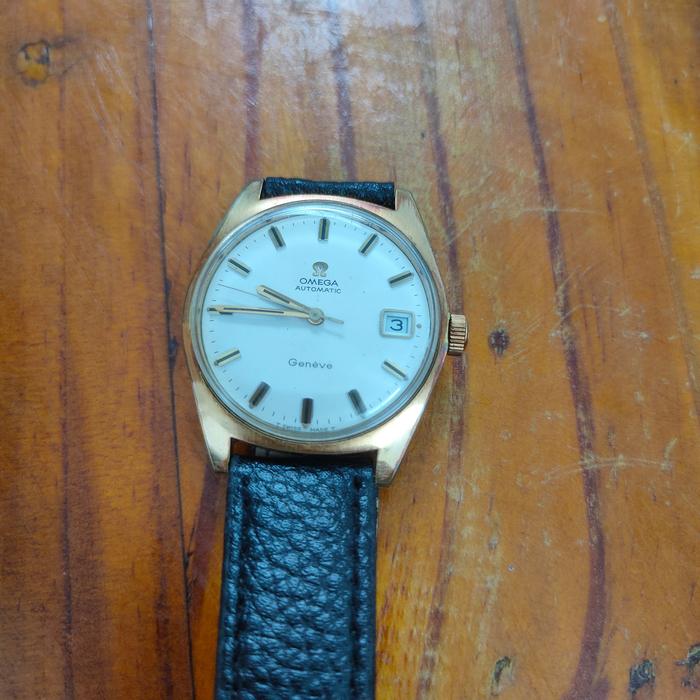 Omega Geneve Automatic Vintage Jam tangan Vintage Jam Tangan swiss