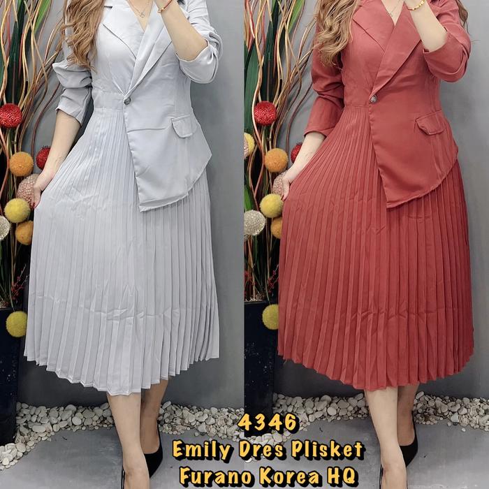 4346 Emily Dres Plisket Furano Korea HQ 159.000