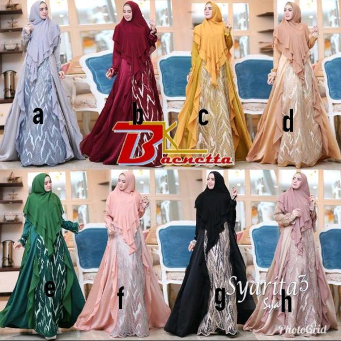 Gamis Pesta Premium Syarita by Baenetta Ori. Dress Pesta Gaun