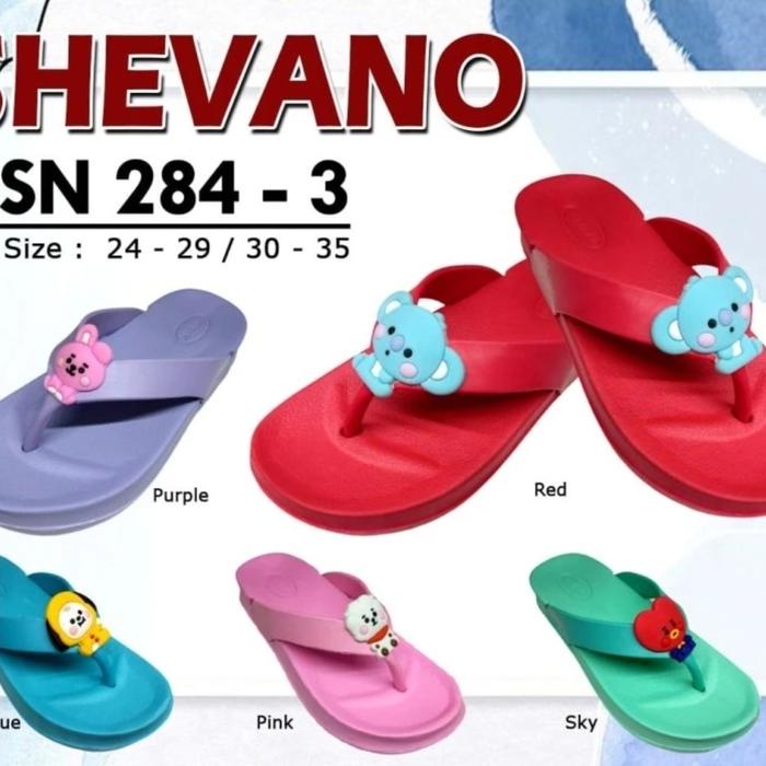 Sandal jepit Anak Perempuan Size 24-35 Shevano Chimmy