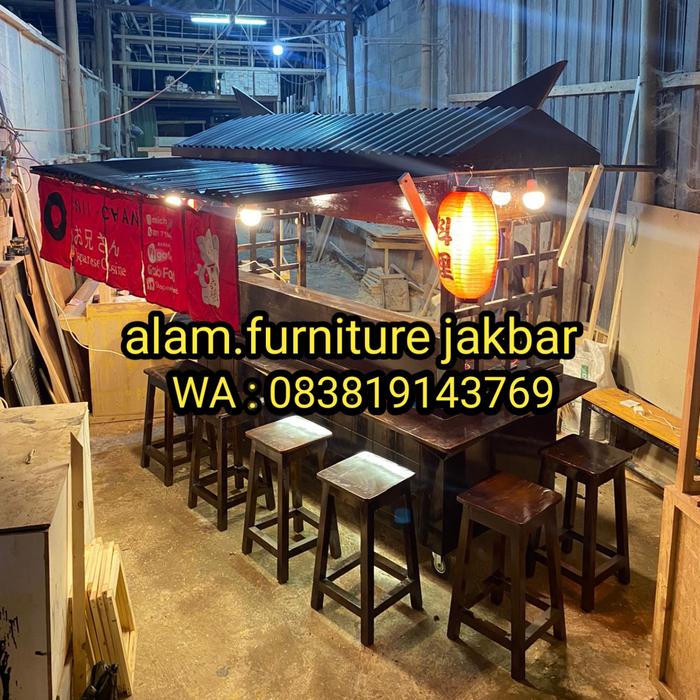 gerobak japan angkringan/ gerobak kayu jepang/gerobak kopi