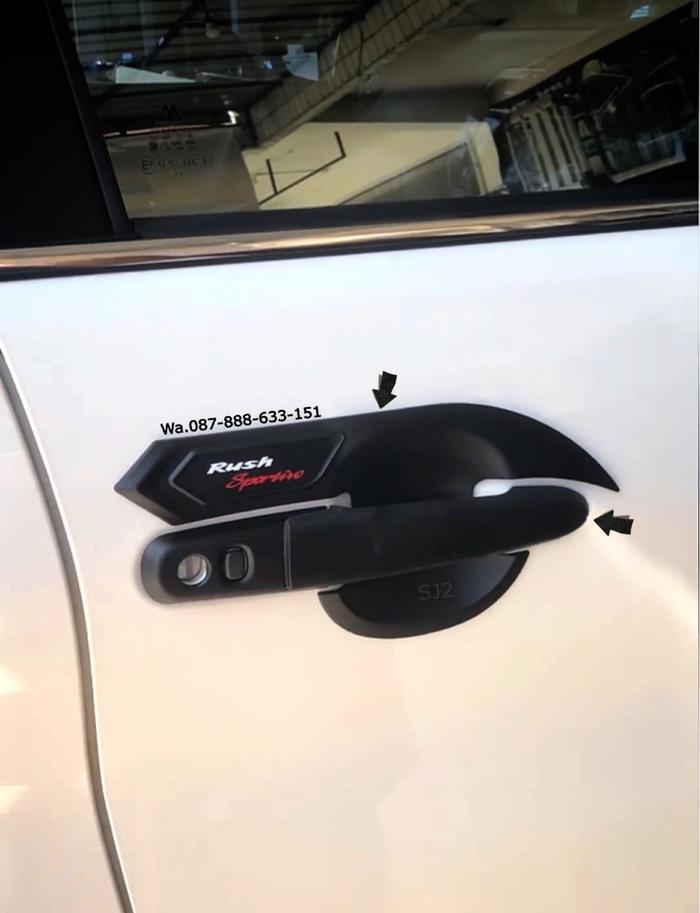 Paket aksesoris black matte hitam dop all new rush terios 2018 ke 2022