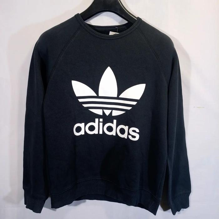 SWEATER CREWNECK ADIDAS TREFOIL ORIGINAL SECOND THRIFT, SZ M, CN118