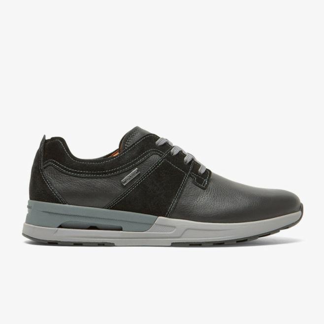 SEPATU SNEAKERS PRIA ROCKPORT PT M Sport PT WP - BLACK LEA/ SDE WP ORI