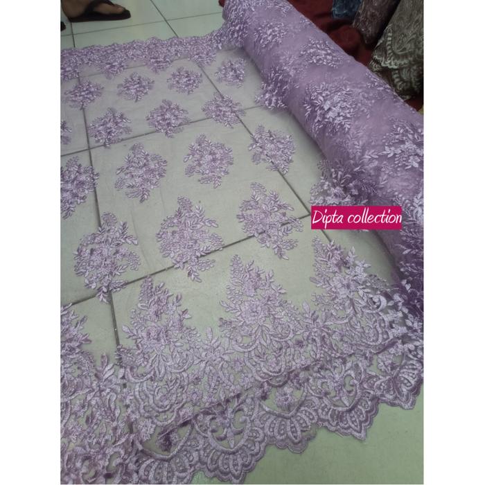 Mewah !! kain tile kebaya_kain tile brokat Border terbaru
