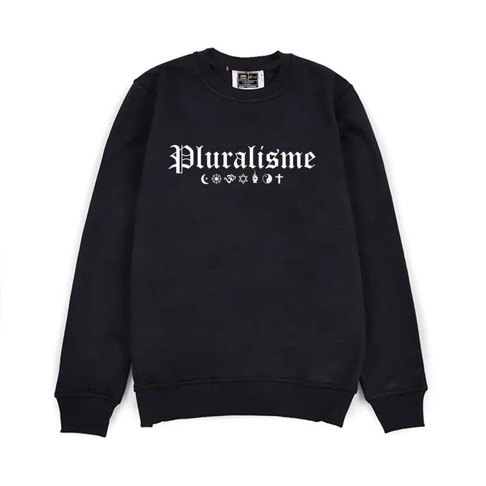 SWEATER CREWNECK OVERSIZE BIG SIZE PRIA WANITA JAKET CUSTOM PLURALISME