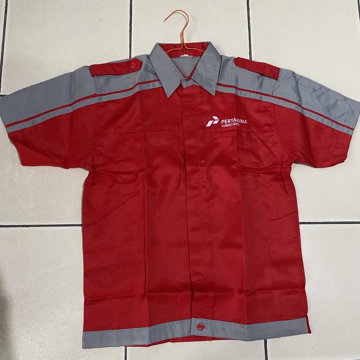 Kemeja baju mekanik bengkel otomotif Pertamina Lubricants Enduro Matic