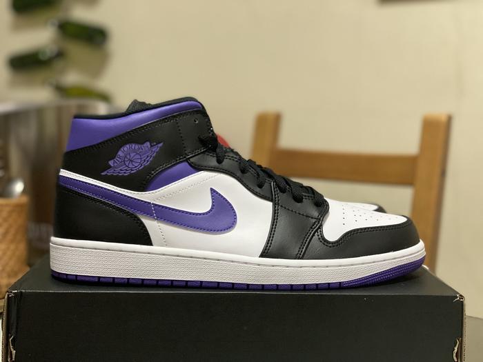 Nike Air Jordan 1 Mid Court Purple Size US 13