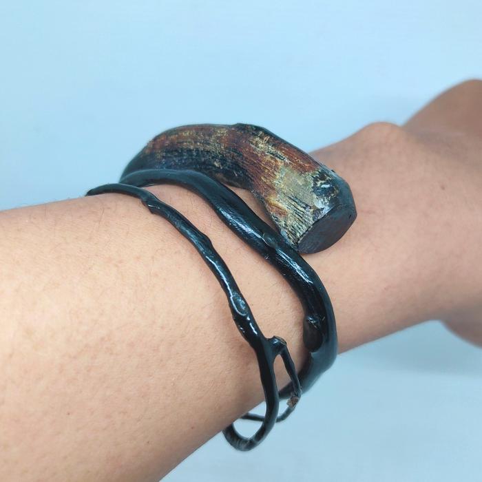 GELANG AKAR BAHAR HITAM COMBONG LILIT 3 SIPLAH