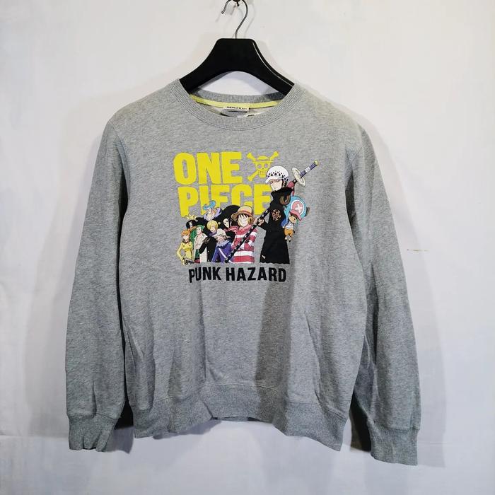 SWEATER CREWNECK ANIME ONE PIECE ORIGINAL, SECOND THRIFT, SZ M, CN122