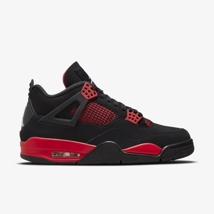 Nike Air Jordan 4 Retro Red Thunder Black Red Original Resmi