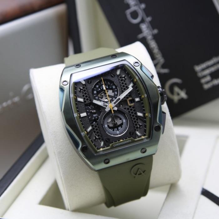 Alexandre Christie AC 6608 Green Pria Rubber ORIGINAL