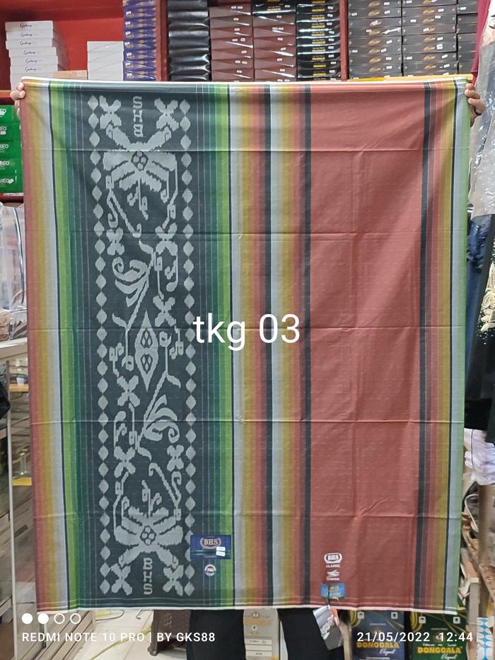 Sarung BHS Excellent Gold Motif TKG CLASSIC SPE SILVER